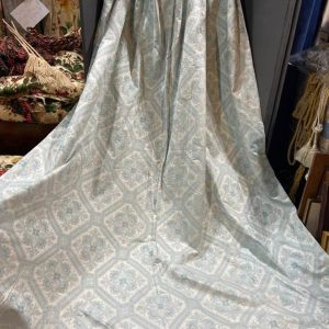 Great Value Pinch Pleat Duck Egg Blue Curtains with Interlining W184 D236