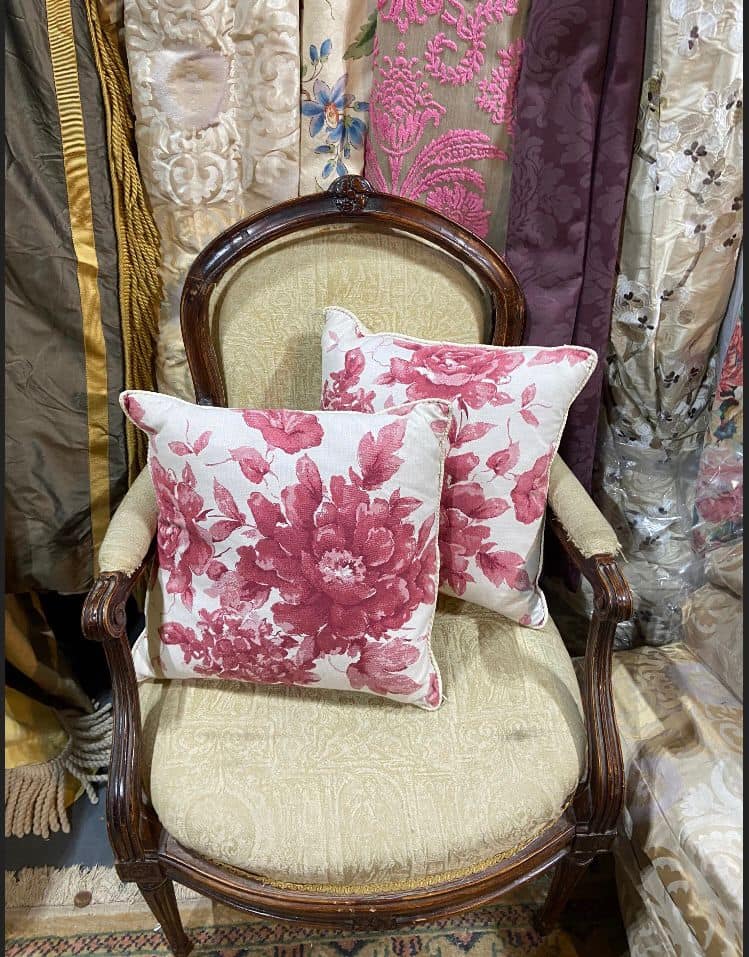 Pink Rose Design Cushions