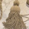 Beige Two-Tone Tie-Backs in Sand/Gold - Image 2
