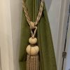 Beige Two-Tone Tie-Backs in Sand/Gold - Image 3