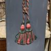 Red & Green Rope and Tassel Tiebacks