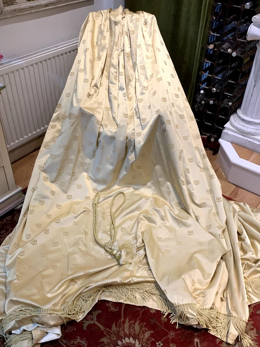 Gold Pinch Pleat Curtains