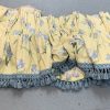 Country House Lemon Floral Second-Hand Curtains W182 D254 - Image 3