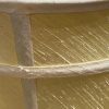 Very Lovely Large Vintage Pale Yellow Silk Lamp Shade with two smaller shades - Image 3