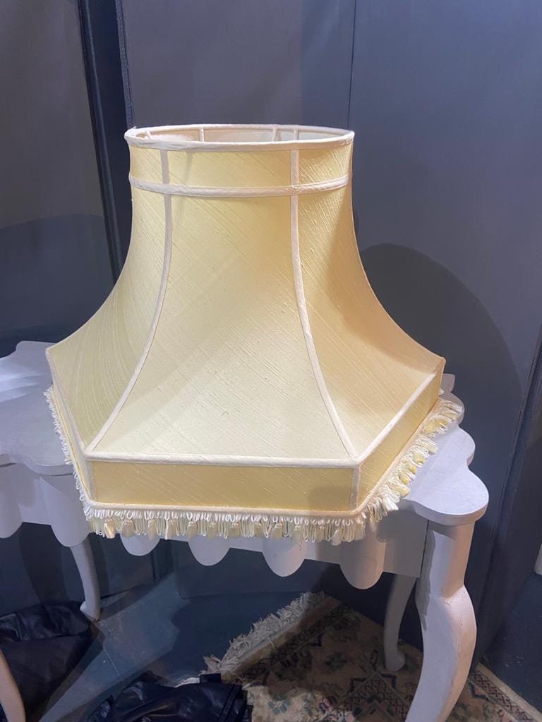 Yellow Silk Lamp Shade