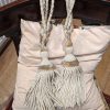 Cream Rope and Tassel Tie-Backs