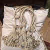 Great beige double-headed Rope and Tassel Tiebacks - Image 2