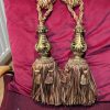 Very Glamorous Gold/Bronze Rope & Tassel Tiebacks