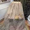 Gold Embroidered Voile with French Pinch Pleats W250 D264 - Image 3
