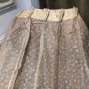 Gold Embroidered Voile with French Pinch Pleats W250 D264 - Image 5