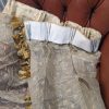 Gold Embroidered Voile with French Pinch Pleats W250 D264 - Image 6