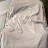 Lovely Grey Velvet Chenille Pencil Pleat Curtains with Blackout Lining W253 D250 - Image 3