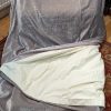 Lovely Grey Velvet Chenille Pencil Pleat Curtains with Blackout Lining W253 D250 - Image 4