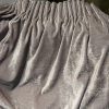 Lovely Grey Velvet Chenille Pencil Pleat Curtains with Blackout Lining W253 D250 - Image 5
