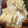 Light Gold Damask Curtains with Pencil Pleats W244 D257 - Image 9