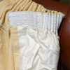 Light Gold Damask Curtains with Pencil Pleats W244 D257 - Image 7