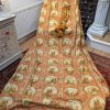 7 Pairs of Vintage French Goblet Pleat Second-Hand Curtains