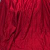 Lush Red Raw Silk Pinch Pleat Second-Hand Curtain W173 D208 - Image 2