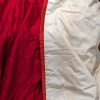 Lush Red Raw Silk Pinch Pleat Second-Hand Curtain W173 D208 - Image 4