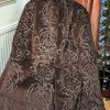 Dark Chocolate Brown Velvet Second-Hand Curtains - 2 Pairs - Image 3