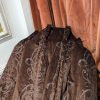 Dark Chocolate Brown Velvet Second-Hand Curtains - 2 Pairs - Image 6