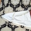 Black/Cream Damask Cut Velvet Second-Hand Curtain W277 D226 - Image 4