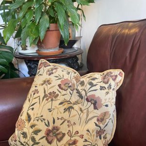 Jonelle Vintage Cream and Rust Floral Cushion