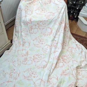 Designers Guild 'Tea Roses' Vintage Tape-Top Interlined Second-Hand Curtains