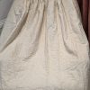 Long Vintage Cream Damask Pencil Pleat Second-Hand Curtains - 2 Pairs Available [Free Postage] - Image 4