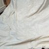 Cream Vintage Silk Moire Tape Top Second-Hand Curtains W182 D272 - Image 2