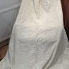 Cream Vintage Silk Moire Tape Top Second-Hand Curtains W182 D272 - Image 3