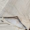 Cream Vintage Silk Moire Tape Top Second-Hand Curtains W182 D272 - Image 5