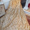 Bronze Spanish Silk Pinch Pleat Lined Second-Hand Curtains