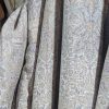 Very Long Vintage Blue/Grey Paisley Second-Hand Curtains W220 D300 - Image 10