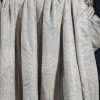 Very Long Vintage Blue/Grey Paisley Second-Hand Curtains W220 D300 - Image 4