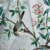 Long Single Vintage Cream Pencil Pleat Second-Hand Curtain W101 D285 - Image 3