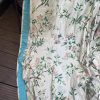 Long Single Vintage Cream Pencil Pleat Second-Hand Curtain W101 D285 - Image 4