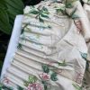 Long Single Vintage Cream Pencil Pleat Second-Hand Curtain W101 D285 - Image 7