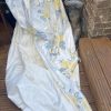 Vintage White Laura Ashley Pencil Pleat Second-Hand Curtains W230 D254 - Image 4