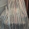 White Cotton and Silk Stripe second-hand Voiles - Up to 3 Pairs available - Image 3