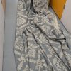Huge Blue/Grey Silk Pinch Pleat Interlined Second-Hand Curtains W308 D534 - Image 4