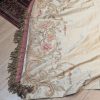 Very Long Light Gold Silk Pinch Pleat Second-Hand Curtains - W100 D356 (2 Pairs Available) - Image 2