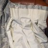 Lovely Shiny Silver Floral Pinch Pleat Second-Hand Curtains W310 D220 - Image 6
