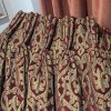 Single Burgundy Chenille Interlined Second-Hand Curtain W112 D224 - Image 5