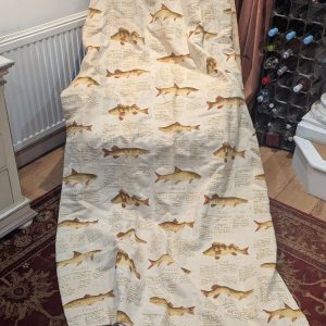 Lewis & Wood European Fish Pinch Pleat Second-Hand Curtains - 2 Pairs Available - W152 D230