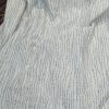White/Grey Linen Pinch Pleat Interlined Second-Hand Curtains W168 D241 - Image 2