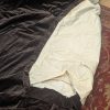 Long Rich Brown Velvet Pinch Pleat Single Second-Hand Curtain W110 D298 - Image 4