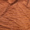 Large Burnt Orange Velvet/Cord Stripe Second-Hand Curtains W193 D240 - Image 2