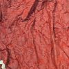 Vintage Red Silk Damask Pinch Pleat Second-Hand Curtains W392 D272 - Image 2