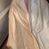 Lovely Apricot Silk Pencil Pleat Second-hand Curtains with Valance W227 D234 - 2 Pairs Available - Image 7
